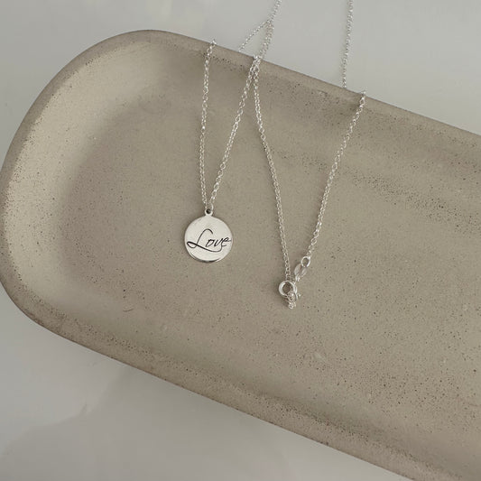 Love Engraved 24” Necklace