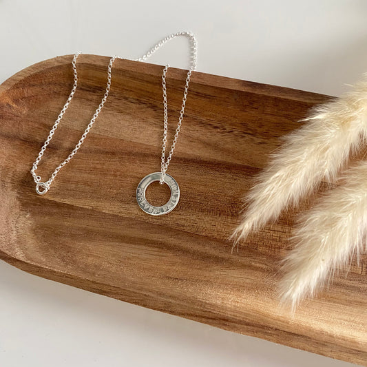 Personalised Washer Necklace